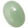 avventurina verde cabochon, Ovale piatto, a fondo piatto, 13x18x5-5.5mm, 50PC/borsa, Venduto da borsa