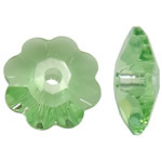 CRYSTALLIZED™ Element Crystal Beads Flower faceted Peridot Approx 0.8mm Sold By Box