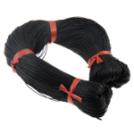 Wax Cord black 1mm  Sold By Lot
