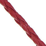 Cuerdas de Cuero, Cuero de PU, color burdeos, 3mm, longitud 100 Yardpatio, Vendido por Grupo