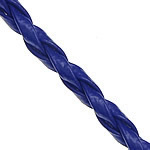 Cuerdas de Cuero, Cuero de PU, azul, 3mm, longitud 100 Yardpatio, Vendido por Grupo