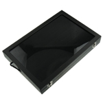 Leder Ringkasten, Rechteck, schwarz, 350x240x45mm, verkauft von PC