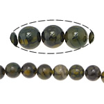 Naturlig Drage Veins Agate perler, Runde, 10mm, Hole:Ca. 1.2mm, Længde Ca. 15.5 inch, 10Strands/Lot, Solgt af Lot