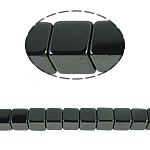 Magnetische Hämatit Perlen, Würfel, schwarz, Grade A, 8x8mm, Bohrung:ca. 1mm, Länge 15.5 ZollInch, 10SträngeStrang/Menge, verkauft von Menge
