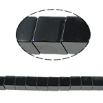 Abalorios de Hematita no Magnética, Cúbico, Negro, Grado A, 10x10mm, agujero:aproximado 1.5mm, longitud 15.5 Inch, 10Strandsfilamento/Grupo, Vendido por Grupo