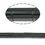 Grânulos de hematita magnética, Tubo, preto, Grade A, 8x12mm, Buraco:Aprox 1.5mm, comprimento 15.5 inchaltura, 10vertentespraia/Lot, vendido por Lot