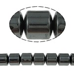 Magnetska hematita perle, Non-magnetska hematit, Kolona, crn, ocjena, 10x10mm, Rupa:Približno 1.5mm, Dužina 15.5 inčni, 10pramenovi/Lot, Prodano By Lot