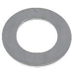 Roestvrij staal ring connectors, Donut, oorspronkelijke kleur, 30x30x2mm, Gat:Ca 18mm, 20pC's/Bag, Verkocht door Bag