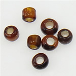 Perles de verre ligné argent, perles de rocaille en verre, rondelle, argenté, couleur de café, 2x1.90mm, Trou:Environ 1mm, Vendu par sac