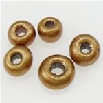 Micangas de vidro opaco, Missangas de vidro, Roda, mate, dourado, 2x1.90mm, Buraco:Aprox 1mm, vendido por Bag