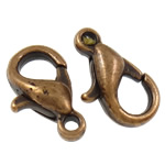 Zinc Alloy Lobster Clasp antique copper color plated nickel lead & cadmium free Approx 1mm 100/