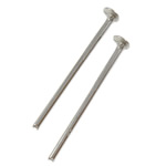 Iron Headpin plated nickel color nickel lead & cadmium free Approx Sold By Bag
