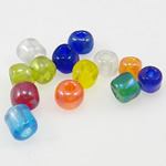 Mieszane szklane koraliki, Koraliki szklane, Koło, mieszane kolory, 3x3.60mm, otwór:około 1mm, sprzedane przez torba