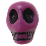 Antique Acrylic Beads Skull opaque Imitation Antique purple Approx 2.8mm Sold By Bag