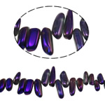 Perles de Quartz de placage naturel, pepite, Placage coloré, 13-35mm, Trou:Environ 1.2-1.5mm, Longueur 15.5 pouce, 20Strandstoron/lot, Vendu par lot