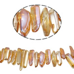 Naturlige Plating kvarts perler, Nuggets, farverig forgyldt, 15-37mm, Hole:Ca. 1.2-1.5mm, Længde 15.5 inch, 20Strands/Lot, Solgt af Lot