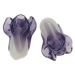 Perles murano faites à la main , chalumeau, légumes, fait à la main, violet, 21x16mm, Trou:Environ 3.5mm, 100PC/sac, Vendu par sac