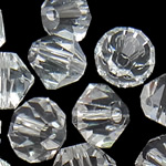 CRYSTALLIZED™ kristalli helmiä, Bicone, erikokoisia valinnalle, Kristalli, Reikä:N. 1mm, 50PC/laukku, Myymät laukku