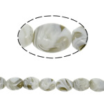 Ručno lampwork perle, Oval, ručno izrađen, 22x17x11mm, Rupa:Približno 2-2.5mm, 100računala/Torba, Prodano By Torba