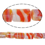 Plated Lampwork Beads Rectangle Approx 2mm Sold By Bag
