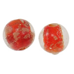 Gold Sand Lampwork Beads Round 12mm Approx 2mm Sold By Bag