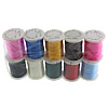 Elastisk tråd, Nylon, med plast slid, blandade färger, 0.60mm, Längd 100 m, 10PC/Lot, 10m/PC, Säljs av Lot