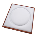 Картоновая шкатулка для ожерелий, картон, с Бархат, Квадратная форма, 190x195x21mm, продается PC