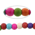 Turquoise Beads Round multi-colored 4.50mm Approx 1mm Length Approx 16 Inch Sold By Lot