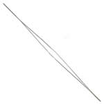Stainless Steel Wide Eye Needle original color 125mm 0.5mm 0.25mm Sold By Bag