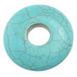 Turquoise Pendant Flat Round light blue Approx 10.5mm Sold By Lot