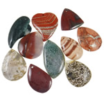 Pingentes de joias de ágata, Ágata natural, misto, 41-65mm, Buraco:Aprox 1.5-3.5mm, 20PCs/Bag, vendido por Bag