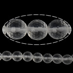 Pyöreä kristalli helmiä, kasvot, Kristalli, 8mm, Reikä:N. 1.5mm, Pituus N. 15.5 tuuma, 10säikeet/erä, N. 49PC/Strand, Myymät erä