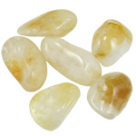 Componente de pingente de pedra preciosa, Cristal amarelo, Novembro Birthstone, 51-68mm, vendido por kg