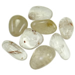 Componente de pingente de pedra preciosa, quartzo rutilado, 41-49mm, vendido por kg