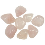 Componente de pingente de pedra preciosa, quartzo rosa, 15-30mm, vendido por kg