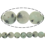 Perles de Jasper de Lotus, Lotus jaspe, Rond, naturel, 8mm, Trou:Environ 1mm, Longueur 15 pouce, 20Strandstoron/lot, Environ 46PC/PC, Vendu par lot