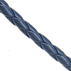 Kožené kabel, PU, modrý, 5mm, Délka 100 Yard, Prodáno By Lot