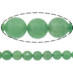 Aventurin perler, Grøn aventurin, Runde, 12mm, Hole:Ca. 1.8mm, Længde Ca. 15 inch, 5Strands/Lot, Ca. 31pc'er/Strand, Solgt af Lot
