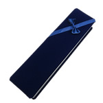 Scatola in tessuto per collana, velluto, Rettangolo, blu, 60x203x35mm, Venduto da PC