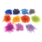Αξεσουάρ Κοσμήματα, Fox μαλλιά, μικτά χρώματα, 70-100x70-100x5-8mm, 100PCs/τσάντα, Sold Με τσάντα