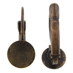 Brass Lever Back Earring Blank antique copper color plated nickel lead & cadmium free Inner Approx 8mm Sold By Bag