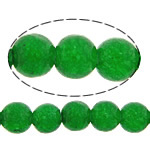Jade Perlen, weiße Jade, rund, glatt, grün, 3.50mm, Bohrung:ca. 0.8mm, Länge ca. 15 ZollInch, 20SträngeStrang/Menge, ca. 108PCs/Strang, verkauft von Menge