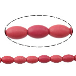 Turquoise Beads Oval lotus red Approx 1mm Length Approx 16 Inch Sold By Lot
