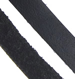Шнур воловьей кожи, Шнур из натуральной кожи, черный, 5mm, длина Приблизительно 100 м, продается Лот