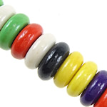 Turquoise Beads Rondelle multi-colored Approx 1.5mm Length Approx 15.5 Inch Sold By Lot