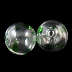 Mundgeblasene Lampwork Perlen, rund, handgemacht, hohl, 12mm, Bohrung:ca. 1-2mm, 50PCs/Tasche, verkauft von Tasche