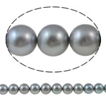Runde ferskvandskulturperle Beads, Ferskvandsperle, naturlig, grå, Grade AA, 10-11mm, Hole:Ca. 0.8mm, Solgt Per Ca. 15.7 inch Strand