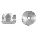 Edelstahl Perlen Einstellung, 304 Edelstahl, Rondell, 5x2.80mm, Bohrung:ca. 1mm, Innendurchmesser:ca. 2.2mm, 200PCs/Tasche, verkauft von Tasche