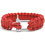 Survival Bracelets 330 Paracord zinc alloy clasp handmade Unravel it you can get a survival paracord approx 3 meter long and can bear approximately 200kg weight red 23mm Length Approx 9 Inch Sold By Bag