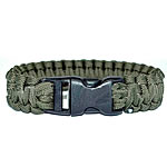 Survival Bracelets 330 Paracord with Plastic handmade Unravel it you can get a survival paracord approx 3 meter long and can bear approximately 200kg weight army green 23mm Length Approx 9 Inch Sold By Bag